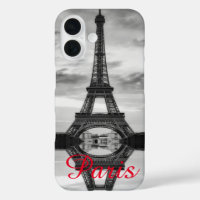 Black Blanc Tour Eiffel Paris Love City Travel