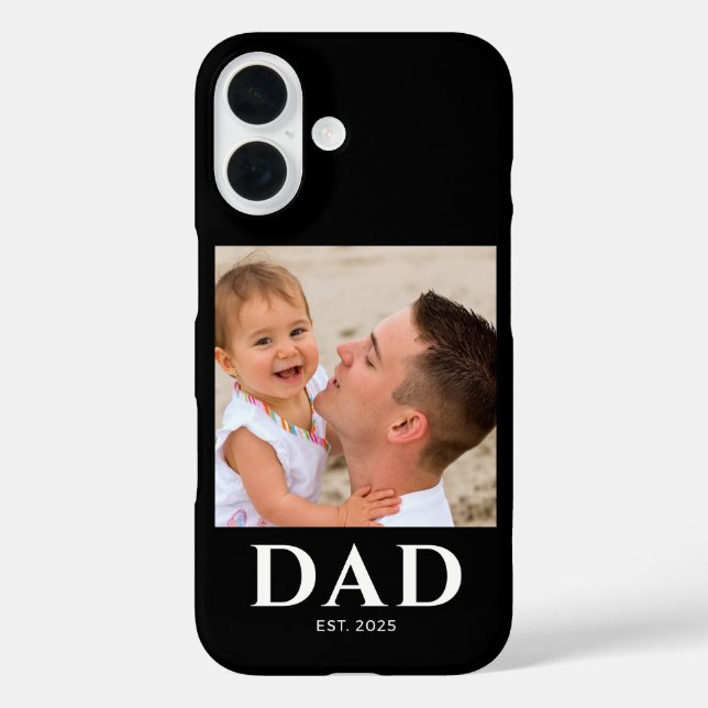 Coques Case-Mate iPhone Black Dad Established Photo (Verso)