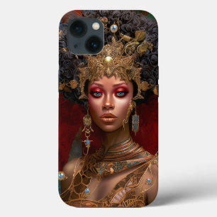 Case-Mate iPhone Case Black Fairy Queen Red Gold Fairy Imaginaire Art