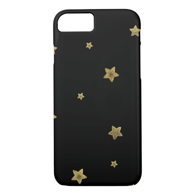 Coques Case-Mate iPhone Black Gold Stars (Dos)