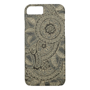 Coques Pour iPhone Black Gold Vintage dentelle Boho Mandala Dreamcatc