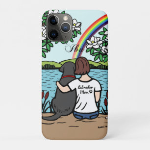 Case-Mate iPhone Case Black Labrador and Mom Rainbow Bridge Ibu 3