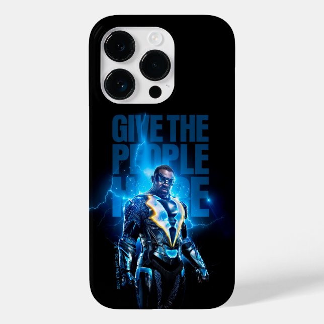 Coques Case-Mate iPhone Black Lightning - Donnez De L'Espoir Aux Gens (Verso)