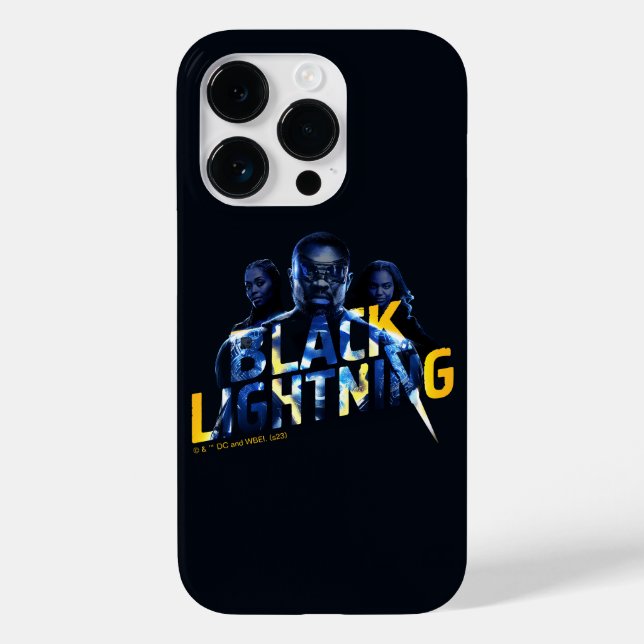 Coques Case-Mate iPhone Black Lightning Heroes (Verso)