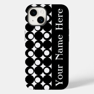 Coques Pour iPhone Black Mod Ball Design avec nom