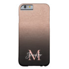 Black Ombre Rose Gold Foil Texogramme photo