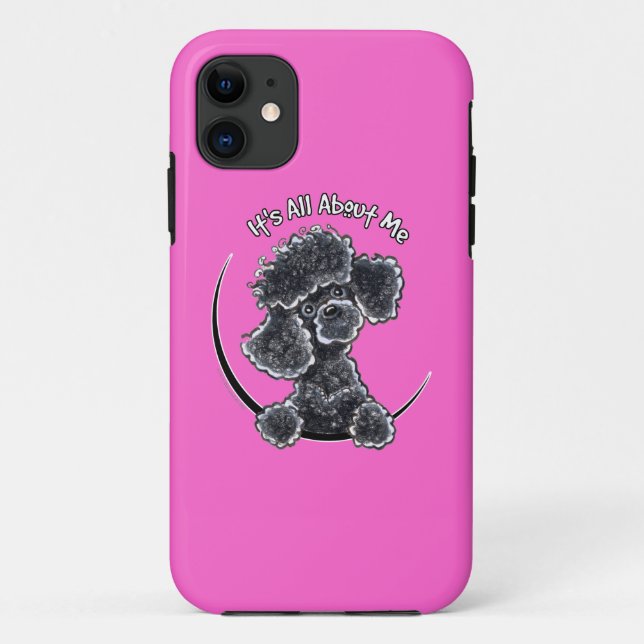 Coques Case-Mate iPhone Black Toy Poodle IAAM (Dos)