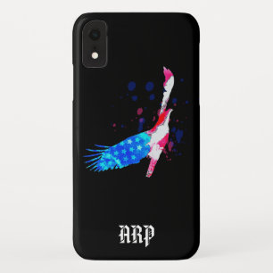 Case-Mate iPhone Case *~* Black USA Drapeau Aigle Américain Rouge Blanc