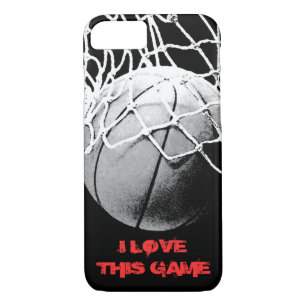 Coque iPhone 8/7 Black White Basketball Slogan iPhone 7 Couverture
