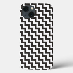 Coques Pour iPhone Black White Diagonal Chevrons iPhone 6 Xtreme Coqu