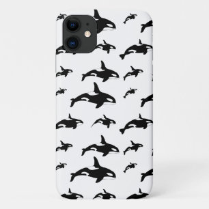 Case-Mate iPhone Case Black White Orca Killer Whale Marine Imprimer