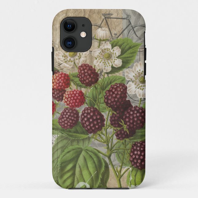 Coques Case-Mate iPhone Blackberries Floral Garden Flower Papillon Art (Dos)