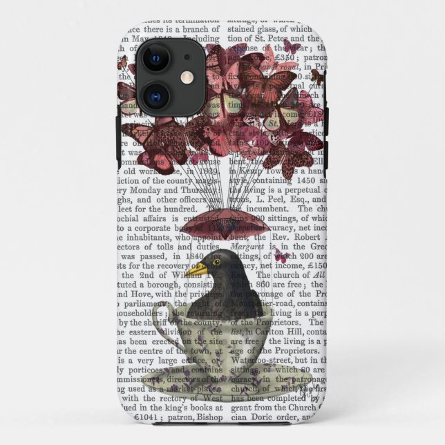 Coques Case-Mate iPhone Blackbird In Teacup (Dos)