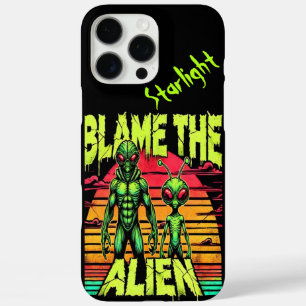 Coques iPhone 16 Pro Max Blâmer l'Alien dans le cadre cosmique