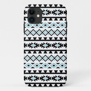 Case-Mate iPhone Case Blanc bleu noir du motif II stylisé d'Aztèque