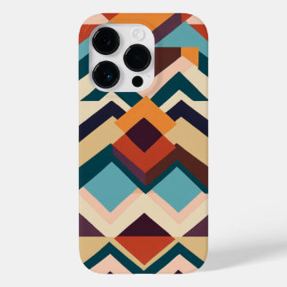 Coque Pour iPhone 14 Pro blanc brun et bleu noir