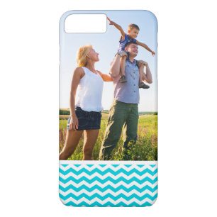 Case-Mate iPhone Case Blanc de photo et motif de zigzag faits sur