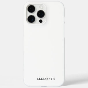 Coques iPhone 16 Pro Max Blanc minimaliste moderne