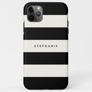 Case-Mate iPhone Case Blancs noirs et lunettes avec nom