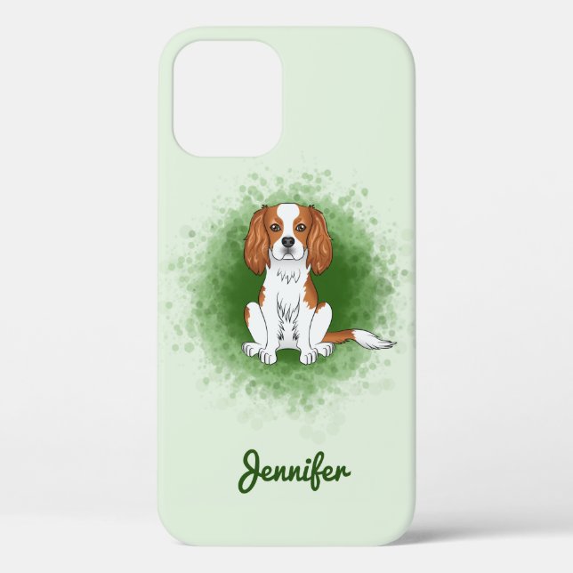 Coques Case-Mate iPhone Blenheim Cavalier King Charles Spaniel Sur Vert (Verso)