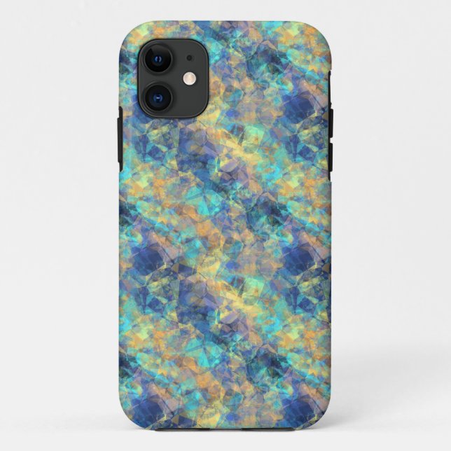 Coques Case-Mate iPhone Bleu Abstrait (Dos)