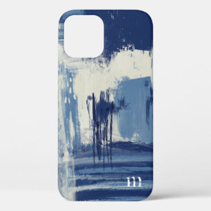 Case-Mate iPhone Case Bleu Abstrait et ivoire