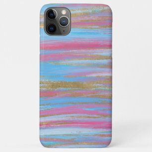 Case-Mate iPhone Case Bleu Abstrait, rose et doré