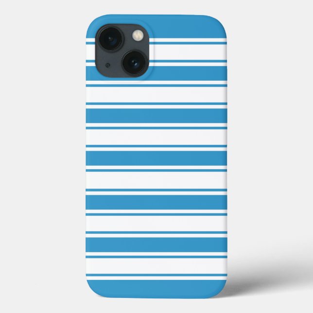Coques Case-Mate iPhone Bleu, bande horizontale (Verso)