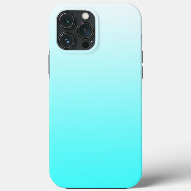 Coques Case-Mate iPhone Bleu blanc à bleu aquatique (Verso)