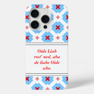 Coque iPhone 15 Pro Bleu blanc rouge