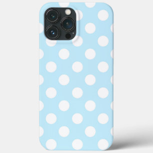 Case-Mate iPhone Case Bleu Bleu Clair Avec Grand Pois Élégant