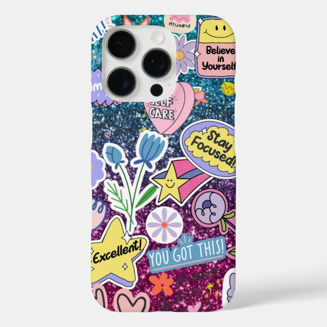 Coques Case-Mate iPhone Bleu brillant moderne aux élégants accents violets (Verso)