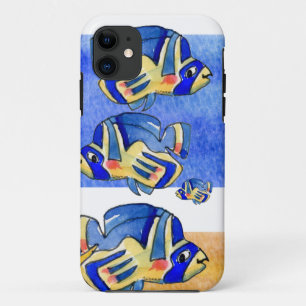 Case-Mate iPhone Case Bleu Cartoon Papillon Poisson