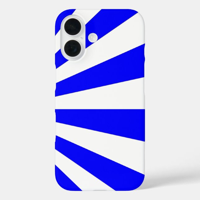 Coques Case-Mate iPhone Bleu cool rayures blanches (Verso)