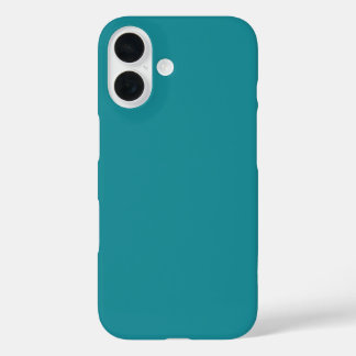 Coque Pour iPhone 16 Bleu Cyan Turquoise Turquoise Printemps saison Cou