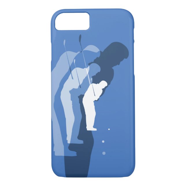 Coques Case-Mate iPhone Bleu de cas de téléphone d'abrégé sur oscillation (Dos)
