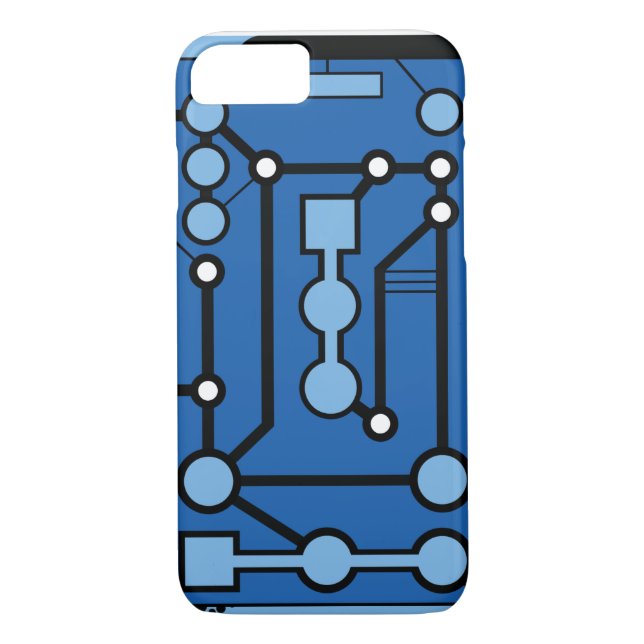 Coques Case-Mate iPhone Bleu de Motherbox (Dos)