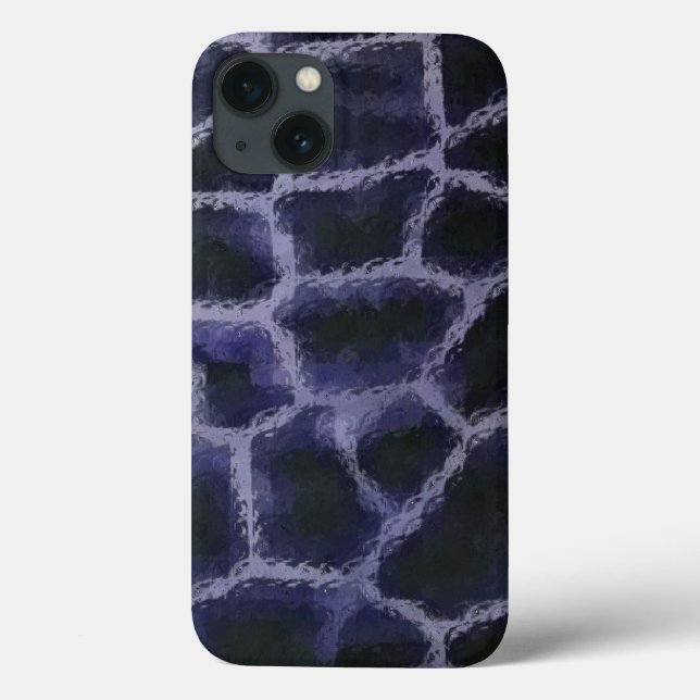 Coques Case-Mate iPhone Bleu de poster de animal (Verso)