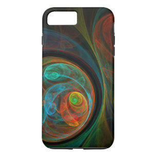 Coque Case-Mate Pour iPhone Bleu de renaissance Art Abstrait dur