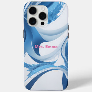 Coque iPhone 15 Pro Max Bleu énergétique pour les amateurs de sports
