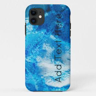 Case-Mate iPhone Case Bleu et blanc Mélange d'art Abstrait