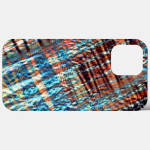 Case-Mate iPhone Case Bleu et brun croisés rustiquement dans soyeux