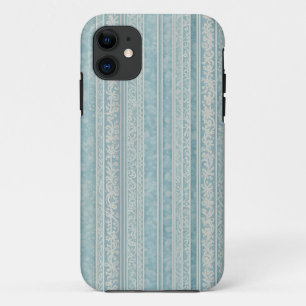 Case-Mate iPhone Case Bleu et rayures de crème