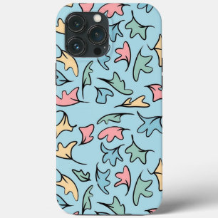 Case-Mate iPhone Case Bleu Feuille Pastel