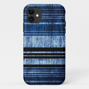 Coque iPhone 11 Bleu foncé Grandes texture grunge