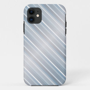 Case-Mate iPhone Case Bleu gris rayé élégant