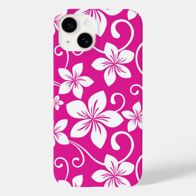 COQUES Case-Mate iPhone BLEU HAWAII (ROSE CHAUDE) (Verso)