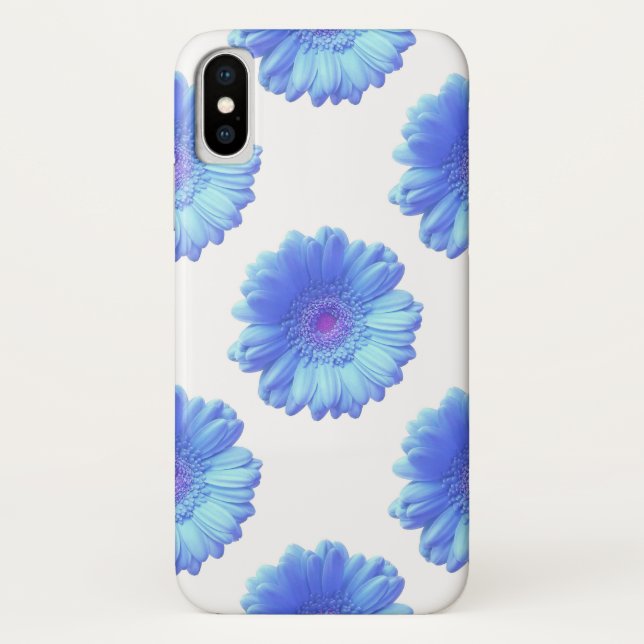 Coques Case-Mate iPhone Bleu marguerite (Dos)