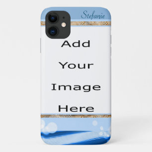 Case-Mate iPhone Case Bleu moderne avec cercles serrés