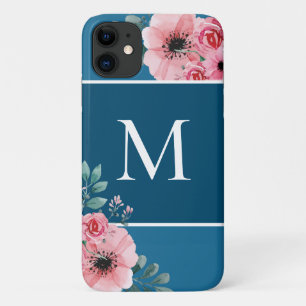 Case-Mate iPhone Case Bleu océan   Coloris Monogramme Floral